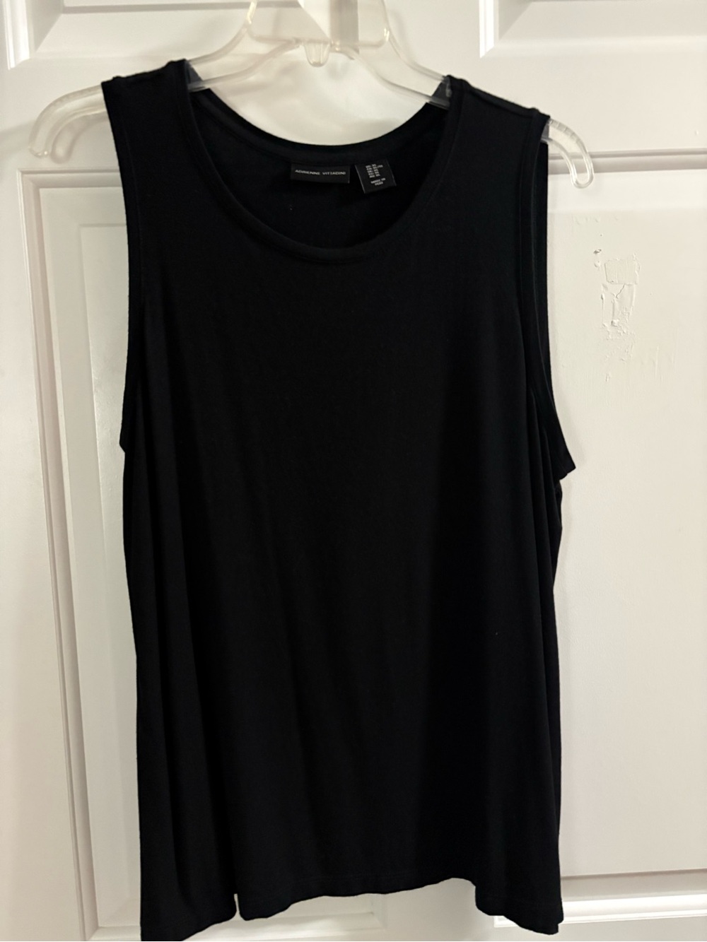 Adrienne Vittadini Black Sleeveless Tank Top